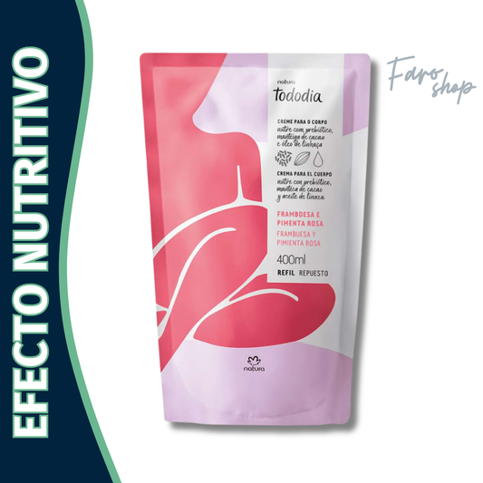 REPUESTO CREMA NUTRITIVA CORPORAL FRAMBUESA Y PIMIENTA ROSA