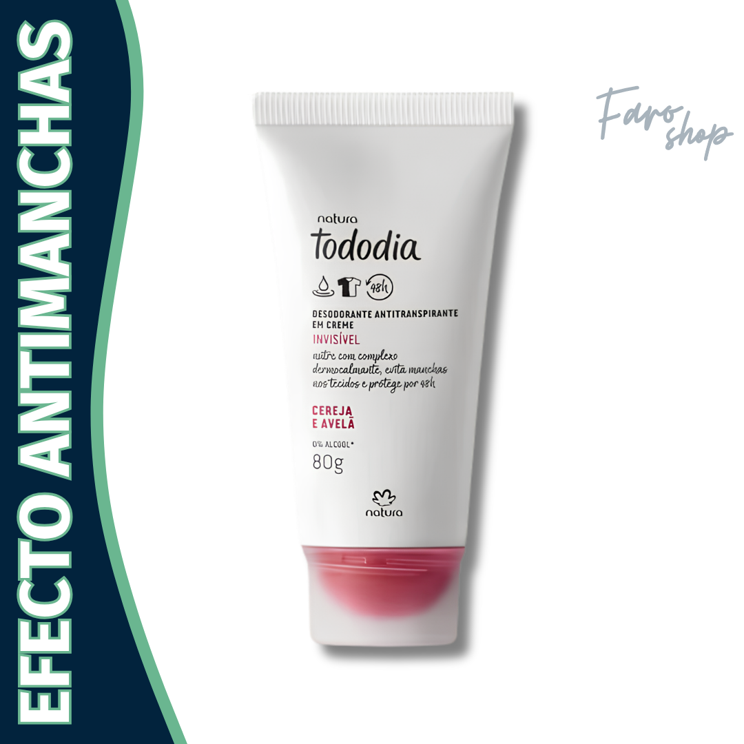 DESODORANTE EN CREMA TODODIA INVISIBLE CEREZA Y AVELLANA