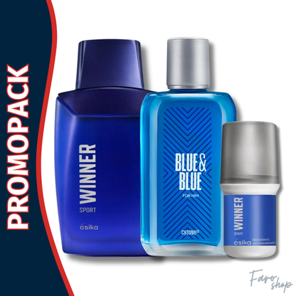PROMOPACK WINNER SPORT + BLUE & BLUE + DESODORANTE