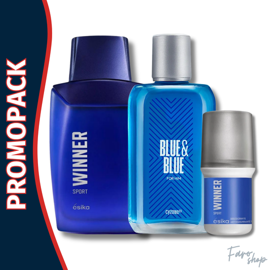 PROMOPACK WINNER SPORT + BLUE & BLUE + DESODORANTE