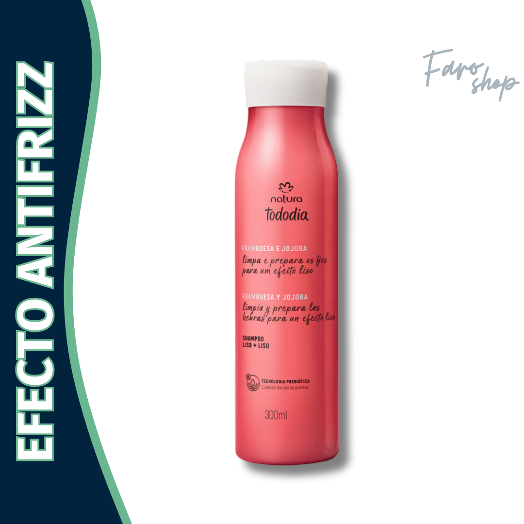 SHAMPOO TODODIA LISO + LISO FRAMBUESA Y JOJOBA