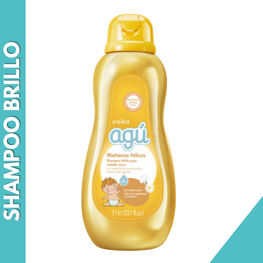 SHAMPOO AGU BRILLO PARA CABELLO CLARO MAÑANAS FELICES